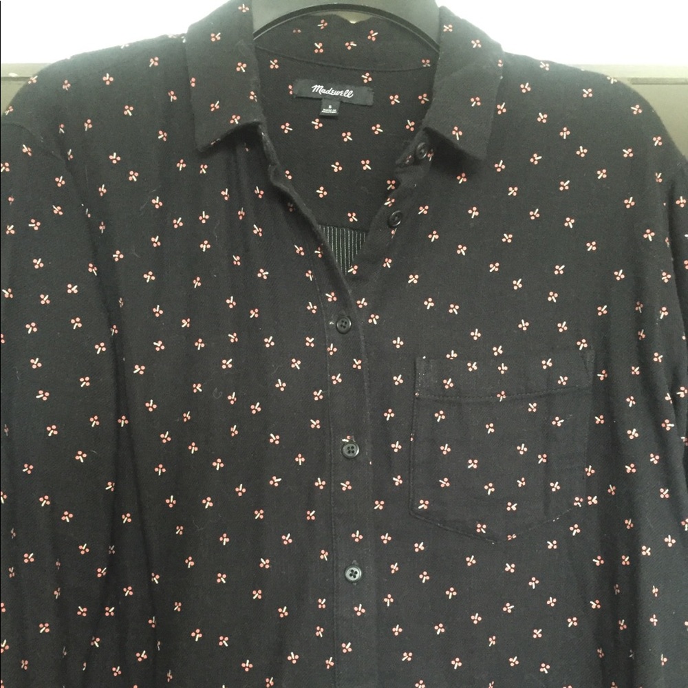 Madewell Floral Flannel Shirt